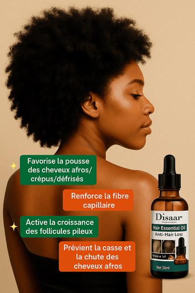 Huile Repousse Express : Cheveux & Barbe ( 50% réduction + Livraison GRATUITE )