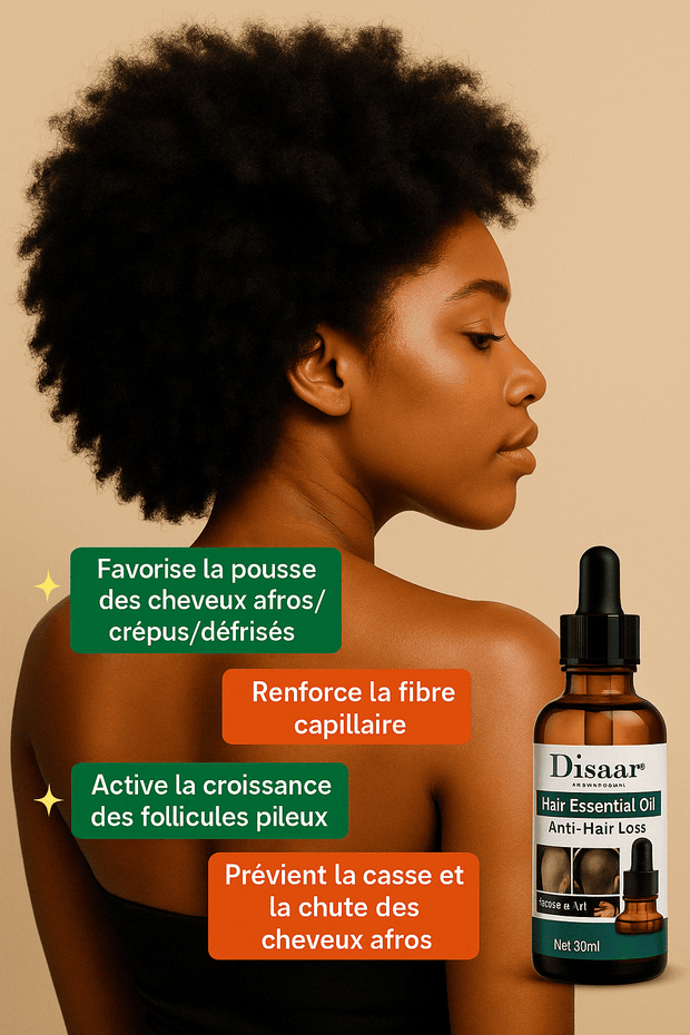 Huile Repousse Express : Cheveux & Barbe ( 50% réduction + Livraison GRATUITE )