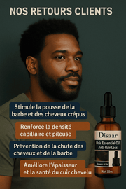 Huile Repousse Express : Cheveux & Barbe ( 50% réduction + Livraison GRATUITE )