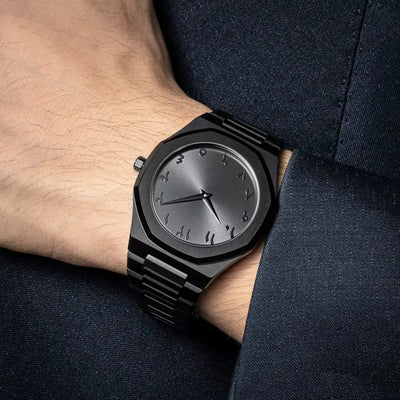 Aura Arabic Black Elegante en Noir Ô Marché