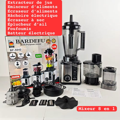 Mixeur Multifonctions 8 en 1 – Acier Inoxydable Premium Ô Marché