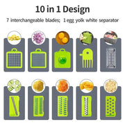 Coupe-légumes  multifonctionnel 12 en 1 Le Bon Prix