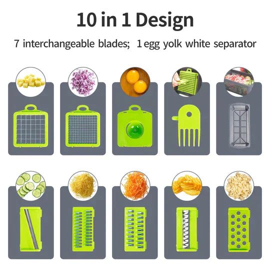Coupe-légumes  multifonctionnel 12 en 1 Le Bon Prix