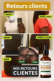 Huile Repousse Express : Cheveux & Barbe ( 50% réduction + Livraison GRATUITE )